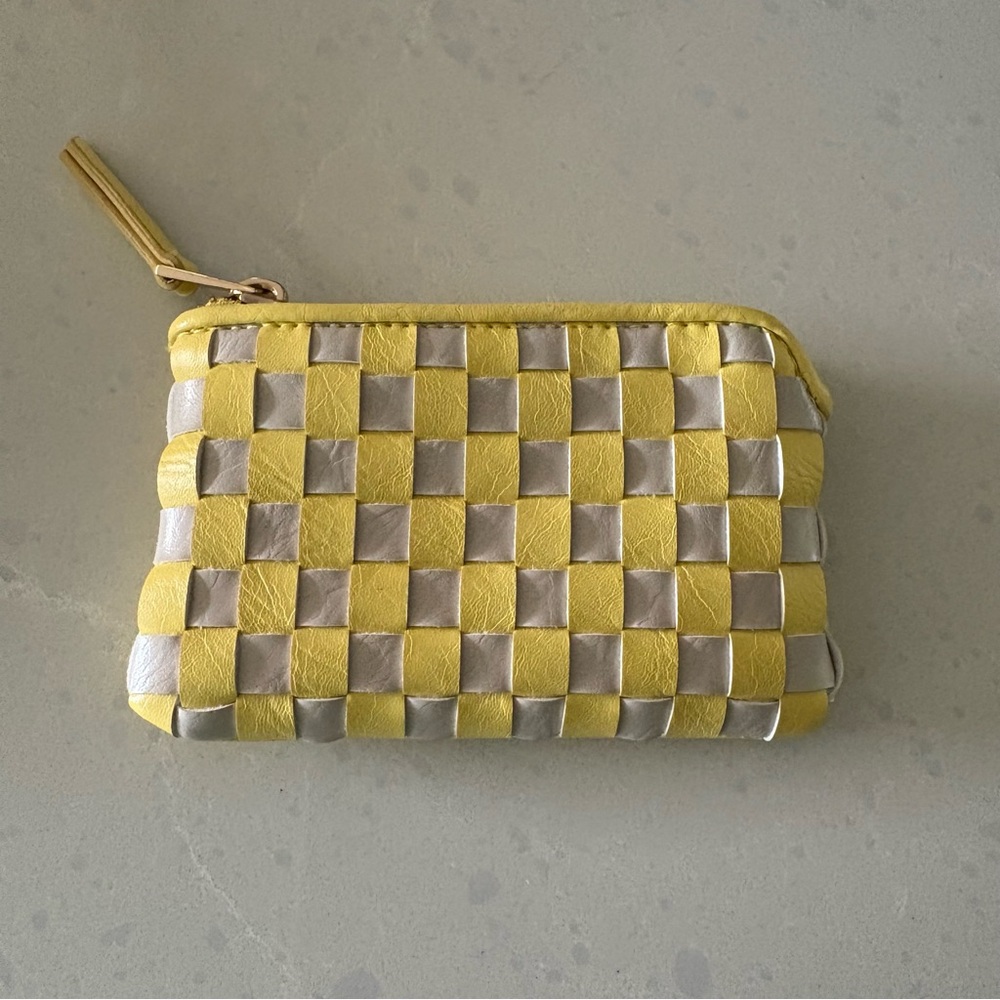 Target Universal Thread Yellow Checkered Wallet C… - image 1